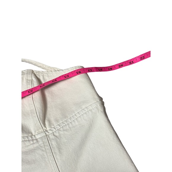 Zara ZW Denim Strapless Bustier Corset in Ecru - Picture 2 of 6